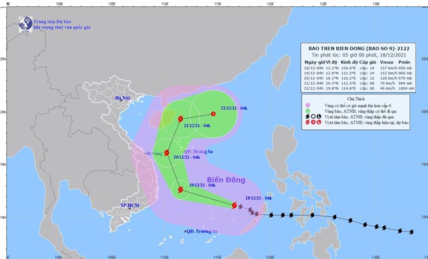 Bão số 9 cách đảo Song Tử Tây 250km, Hà Nội có mưa nhỏ vài nơi - Ảnh 2.