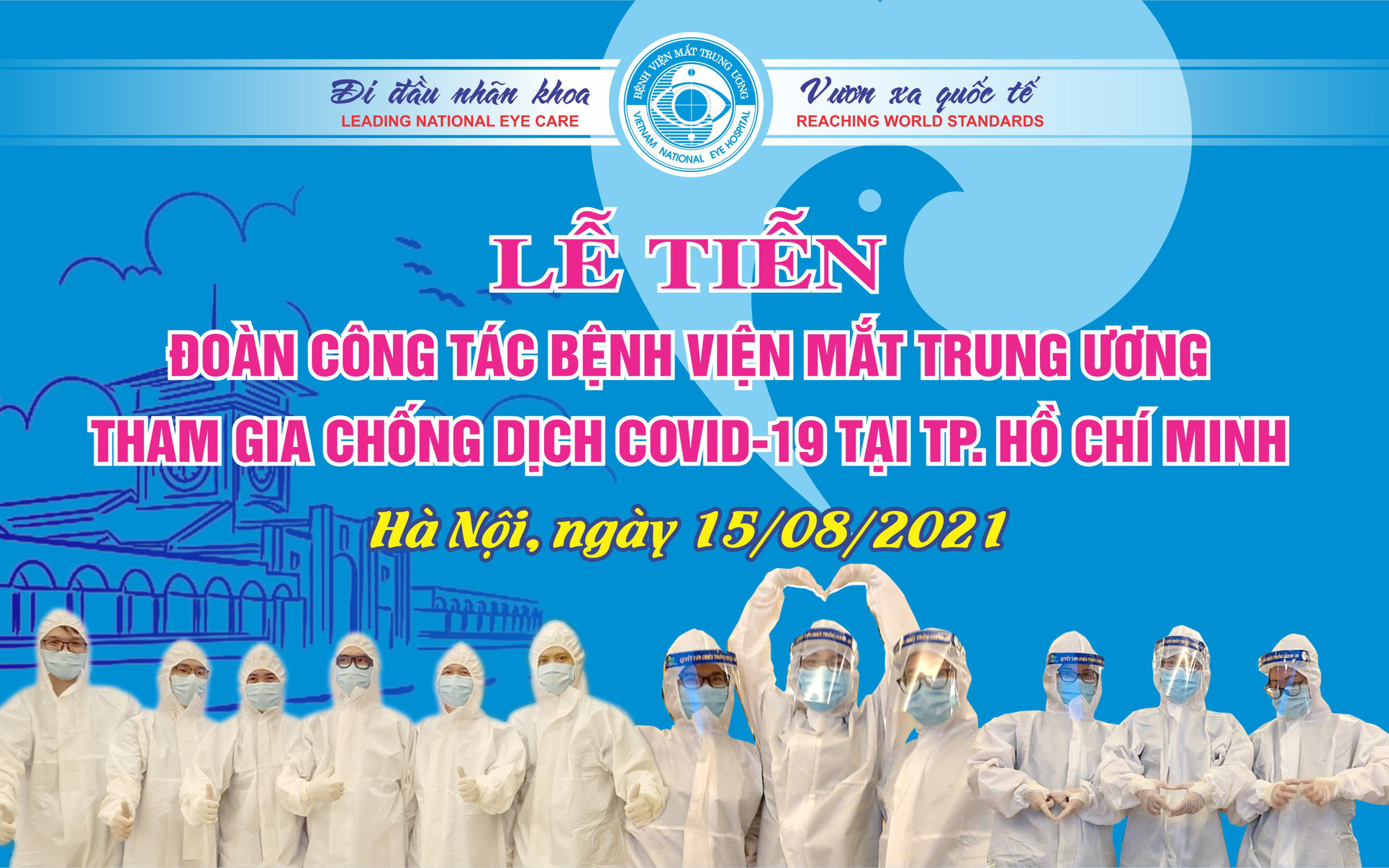 51 cán bộ y tế BV Mắt Trung ương lên đường chi viện cho TP Hồ Chí Minh