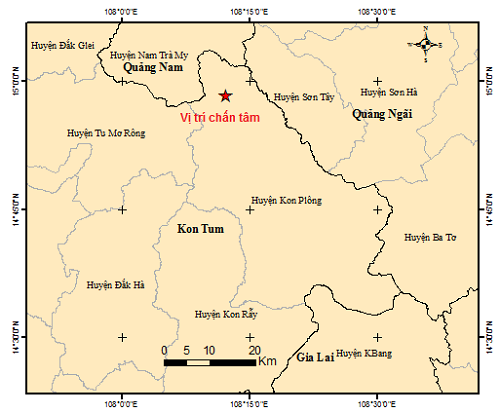 Kon Tum lại động đất liên tiếp giữa tâm mưa lớn - Ảnh 2.