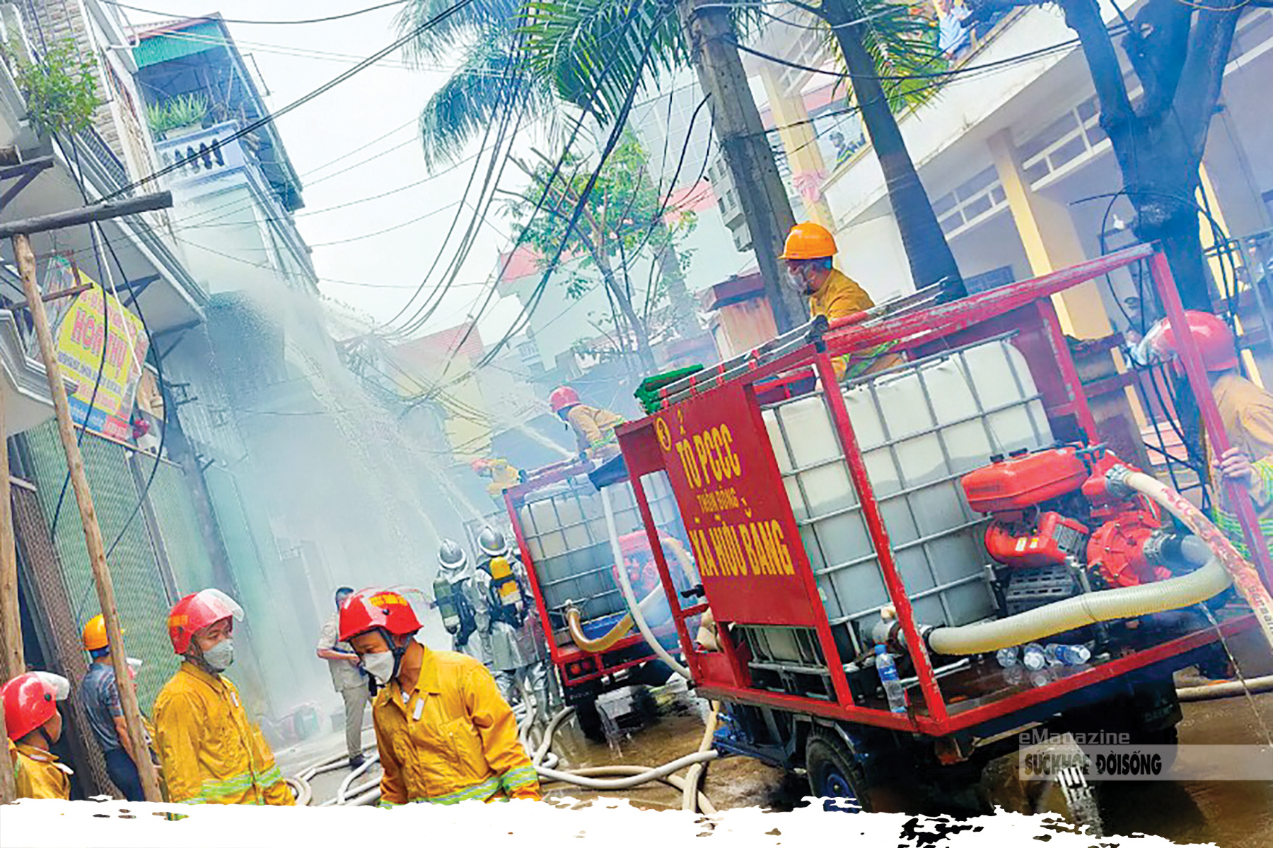 Xe ba gác trở thành xe chữa cháy ở làng nghề Thạch Thất - Ảnh 11.