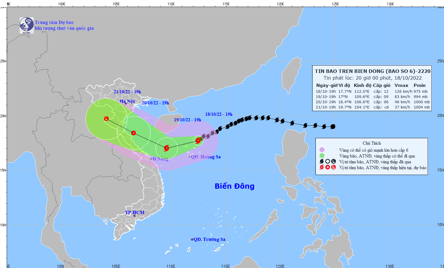 Bão số 6 suy yếu, ngày mai không khí lạnh bao trùm miền Bắc - Ảnh 2.