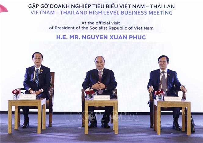 Chủ tịch nước Nguyễn Xuân Phúc gặp gỡ doanh nghiệp tiêu biểu Việt Nam - Thái Lan - Ảnh 2.