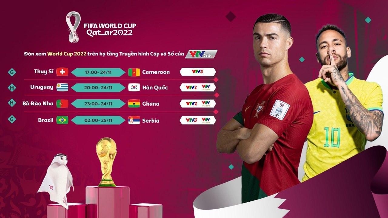Lịch thi đấu World Cup 2022 ngày 24/11 – 25/11: Bồ Đào Nha, Brazil dè chừng - Ảnh 1.