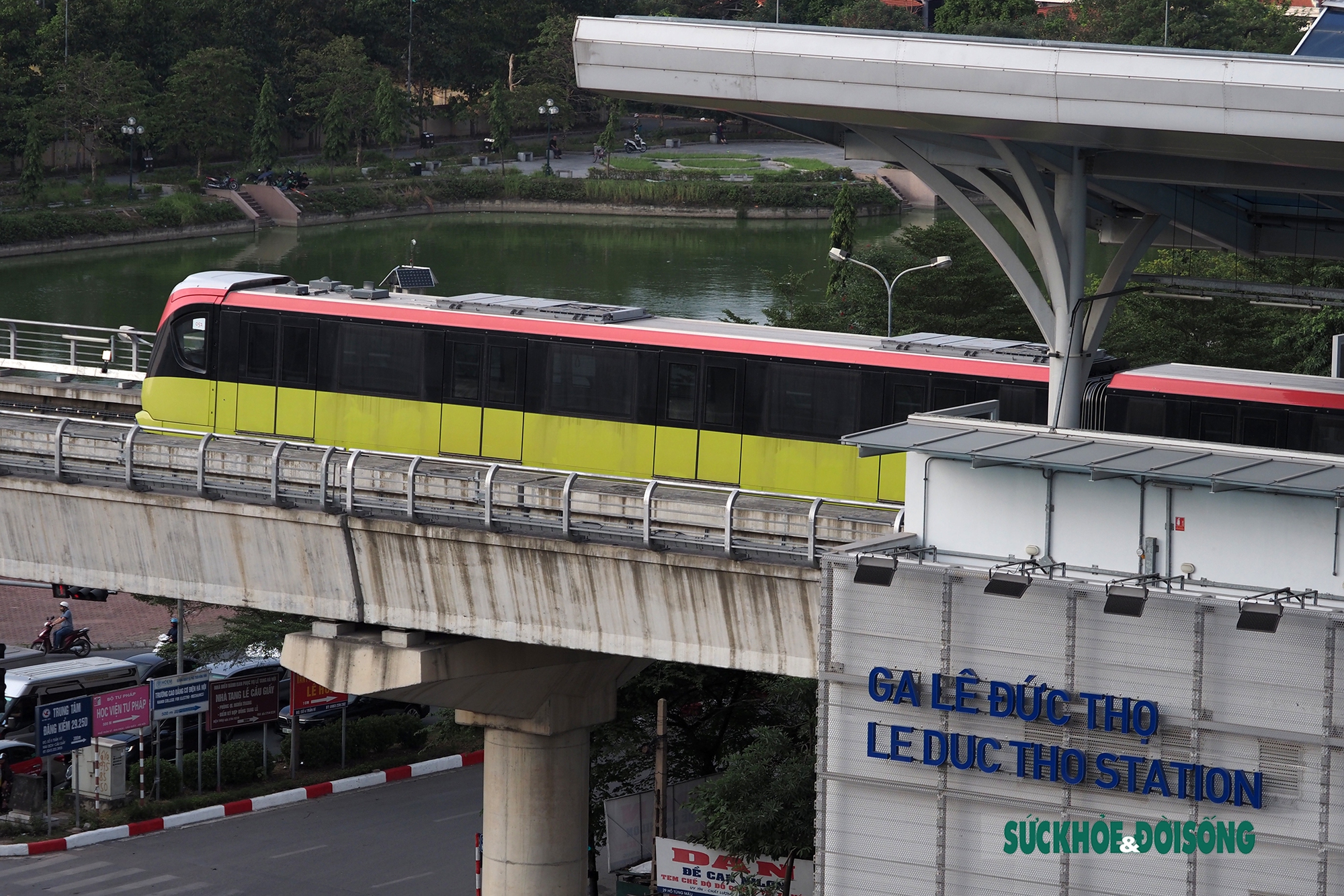 8 đoàn tàu lao vun vút trên tuyến metro Nhổn - ga Hà Nội - Ảnh 2.