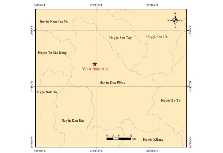 Thêm 4 trận động đất liên tiếp ở Kon Tum - Ảnh 1.