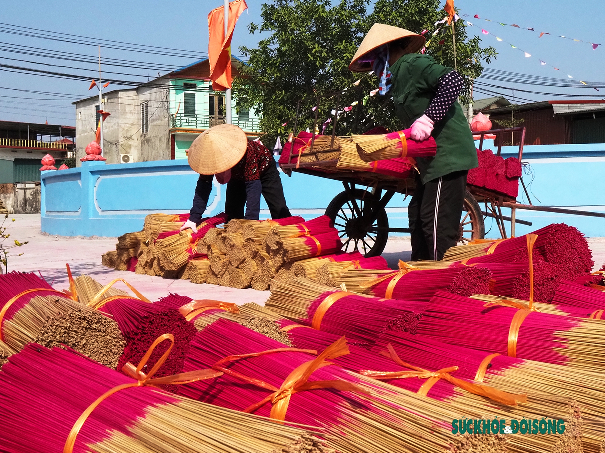 Những đóa tăm hương ở Quảng Phú Cầu &quot;bung nở&quot; đón Tết - Ảnh 7.