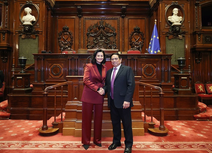 Thủ tướng Phạm Minh Chính hội kiến Chủ tịch Thượng viện Vương quốc Bỉ - Ảnh 3.
