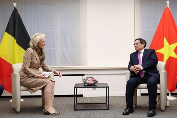 Thủ tướng Phạm Minh Chính gặp Công chúa Vương quốc Bỉ Astrid - Ảnh 1.