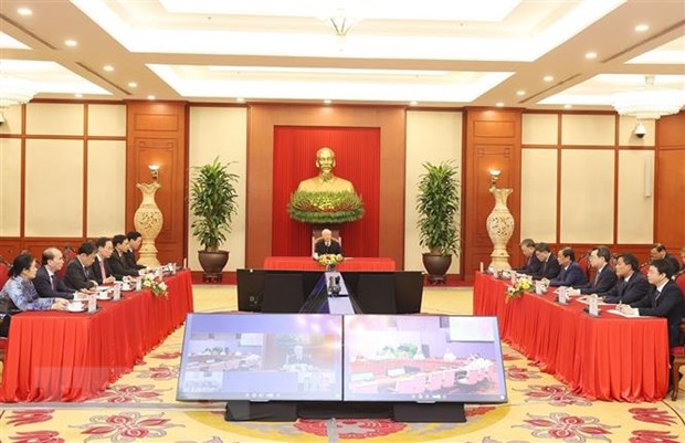 Tổng Bí thư Nguyễn Phú Trọng điện đàm với Bí thư thứ nhất Đảng CS Cuba - Ảnh 1.