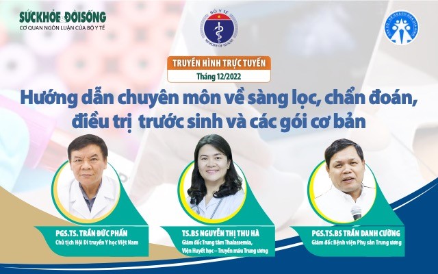 Truyền hình trực tuyến: Hướng dẫn chuyên môn về sàng lọc, chẩn đoán, điều trị  trước sinh và các gói cơ bản - Ảnh 2.