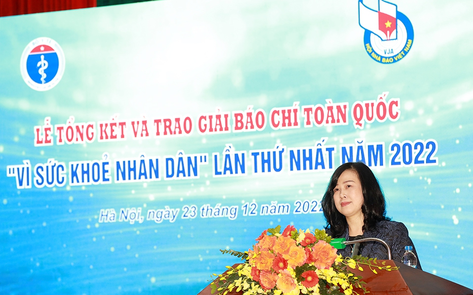 Bộ trưởng Đào Hồng Lan: Báo chí đã đồng hành, quảng bá đến người dân về những thành tựu của ngành y tế