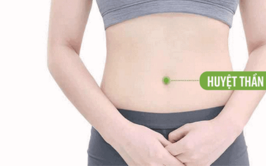 Cứu huyệt thần khuyết giúp ích khí, kiện tỳ vị