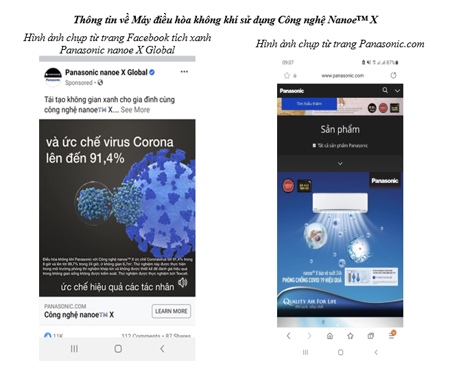 Cẩn trọng khi mua điều hòa Panasonic, quạt Philips, lọc không khí… quảng cáo ức chế, diệt virus COVID-19 - Ảnh 2.