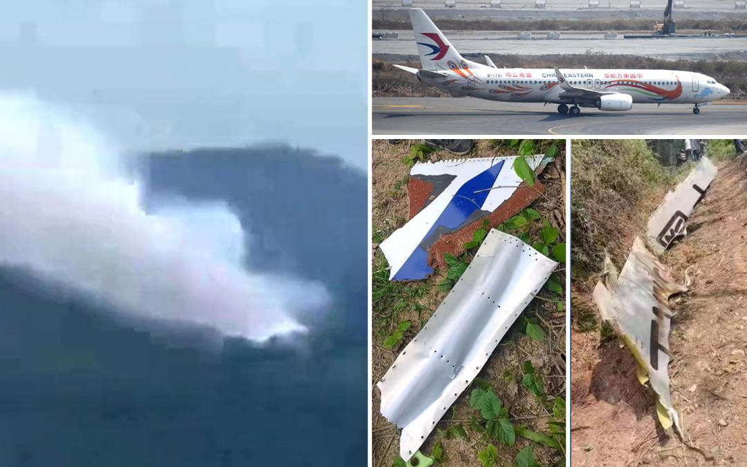 Máy bay Trung Quốc rơi trên núi, nổ lớn, không còn ai sống sót