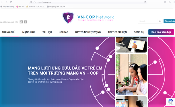 Người dân có thể báo cáo xâm hại trẻ em trên mạng qua website vn-cop.vn - Ảnh 2.