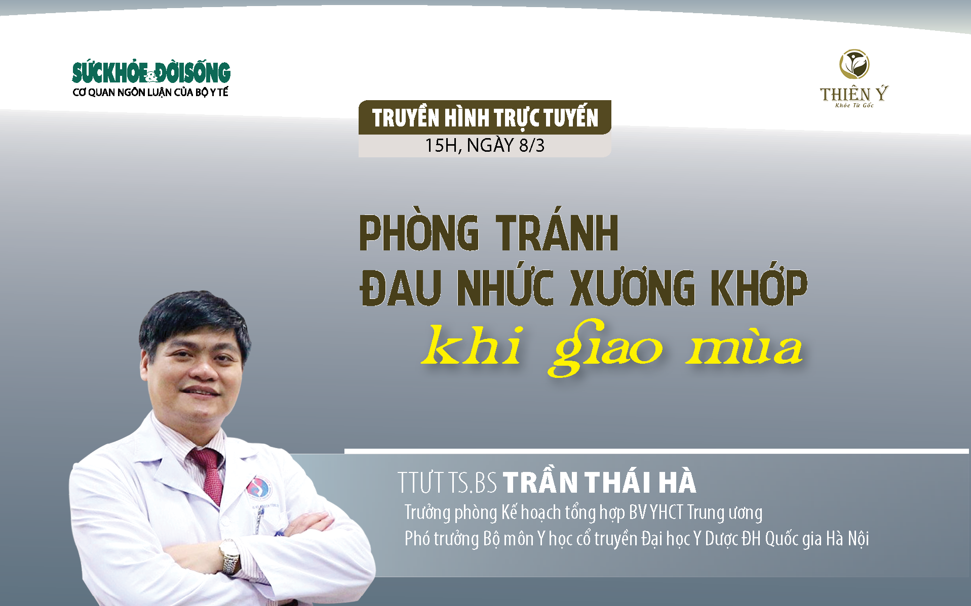 Truyền hình trực tuyến: Phòng tránh đau nhức xương khớp khi giao mùa