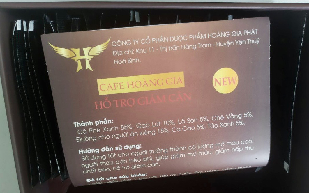 Tìm thấy thêm chất cấm trong cafe giảm cân Hoàng Gia 