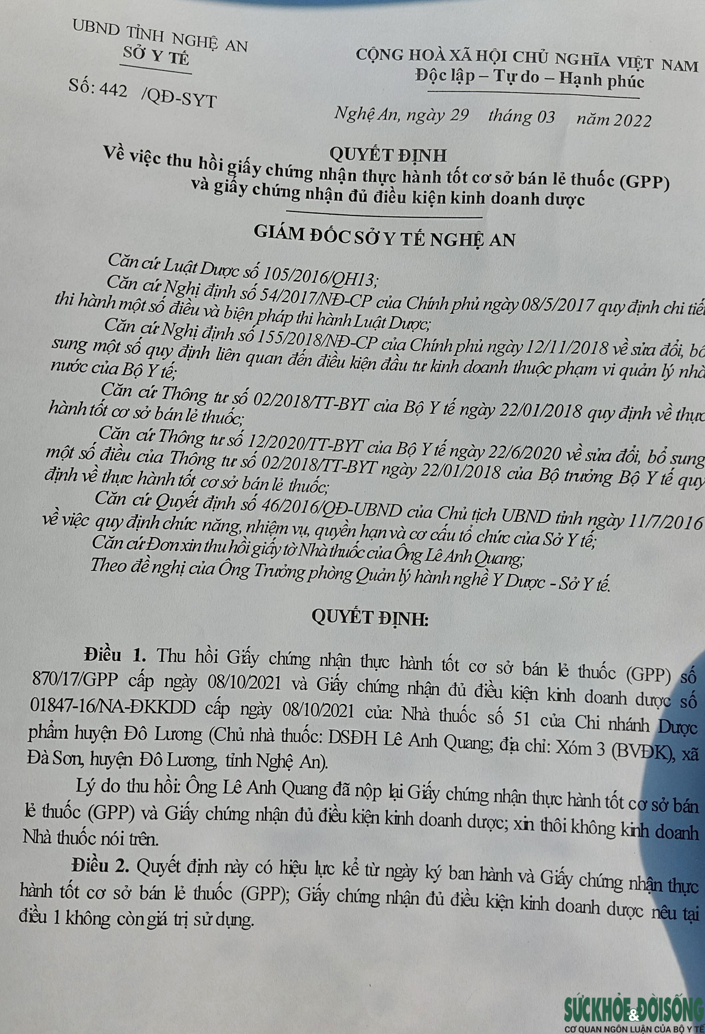 Ký hợp đồng cho mở nhà thuốc trong bệnh viện khi chưa xin phép - Ảnh 5.