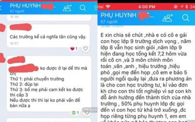 Hà Nội chỉ đạo làm rõ vụ ép học sinh yếu kém không được dự thi lớp 10