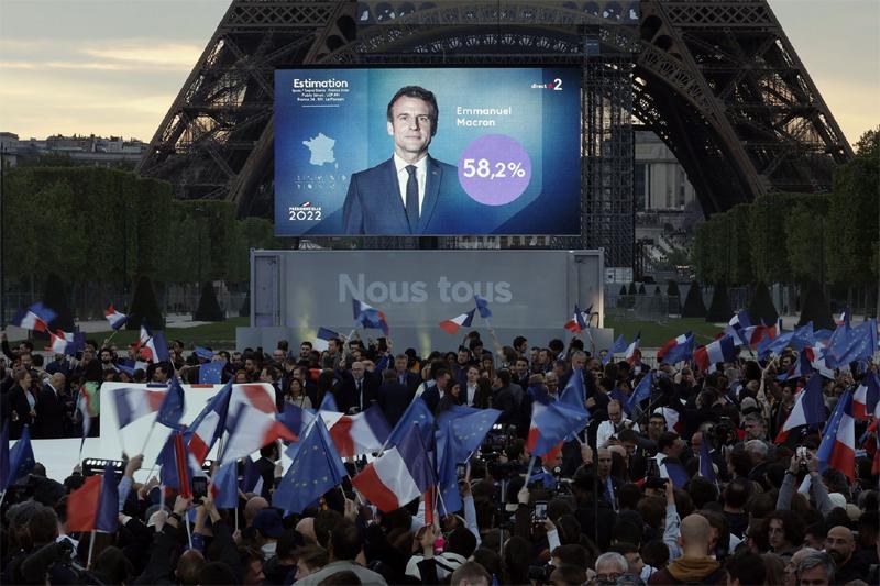 Tổng thống Pháp Emmanuel Macron tái đắc cử nhiệm kỳ 2 - Ảnh 2.