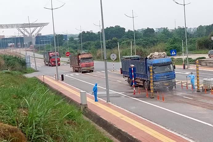 Quảng Ninh: Ngày đầu mở lại cửa khẩu qua Trung Quốc, cả trăm xe tồn đọng thông hàng - Ảnh 1.