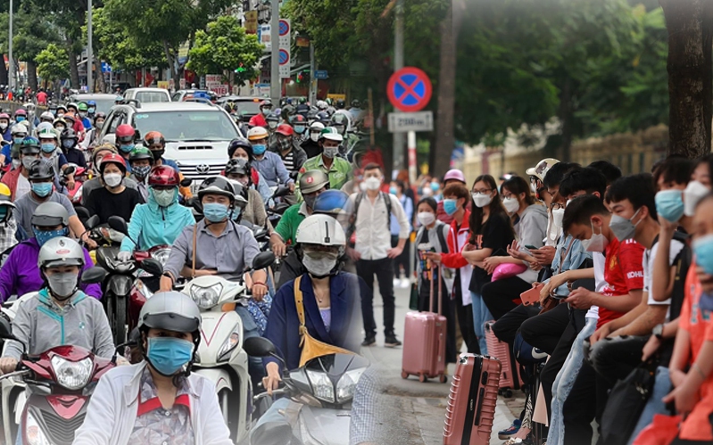 Người dân Hà Nội và Sài Gòn ùn  ùn về quê nghỉ lễ 30/4 - 1/5, mọi ngả đường ùn tắc kéo dài