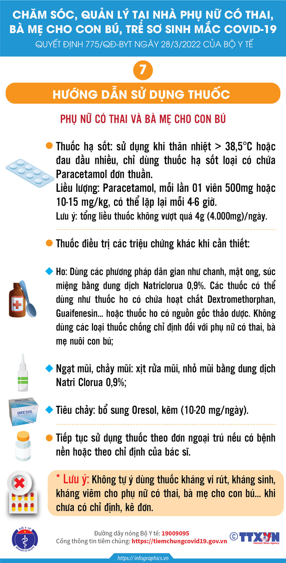 [Infographic] - Chăm sóc F0 mang thai, mẹ cho con bú và trẻ sơ sinh điều trị tại nhà - Ảnh 5.