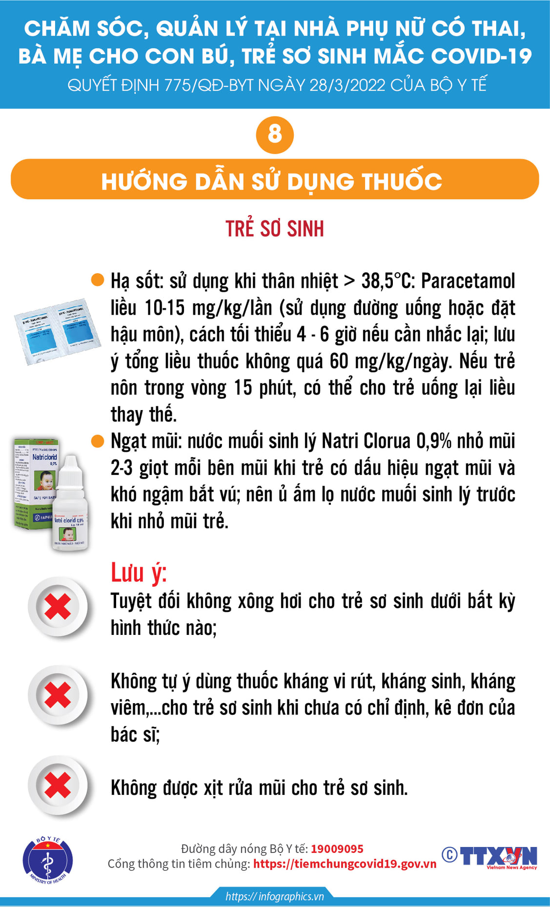 [Infographic] - Chăm sóc F0 mang thai, mẹ cho con bú và trẻ sơ sinh điều trị tại nhà - Ảnh 6.