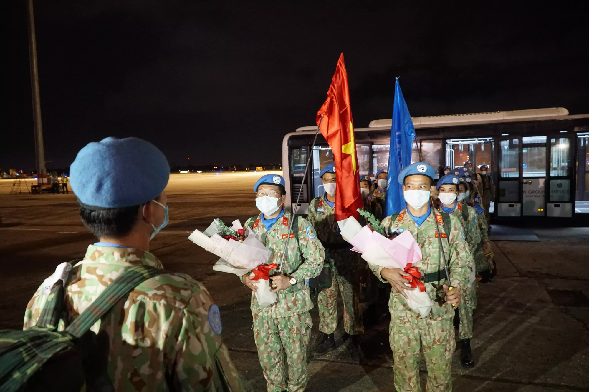 'Chiến sĩ mũ nồi xanh' Việt Nam hoàn thành nhiệm vụ từ Nam Sudan về nước - Ảnh 2.