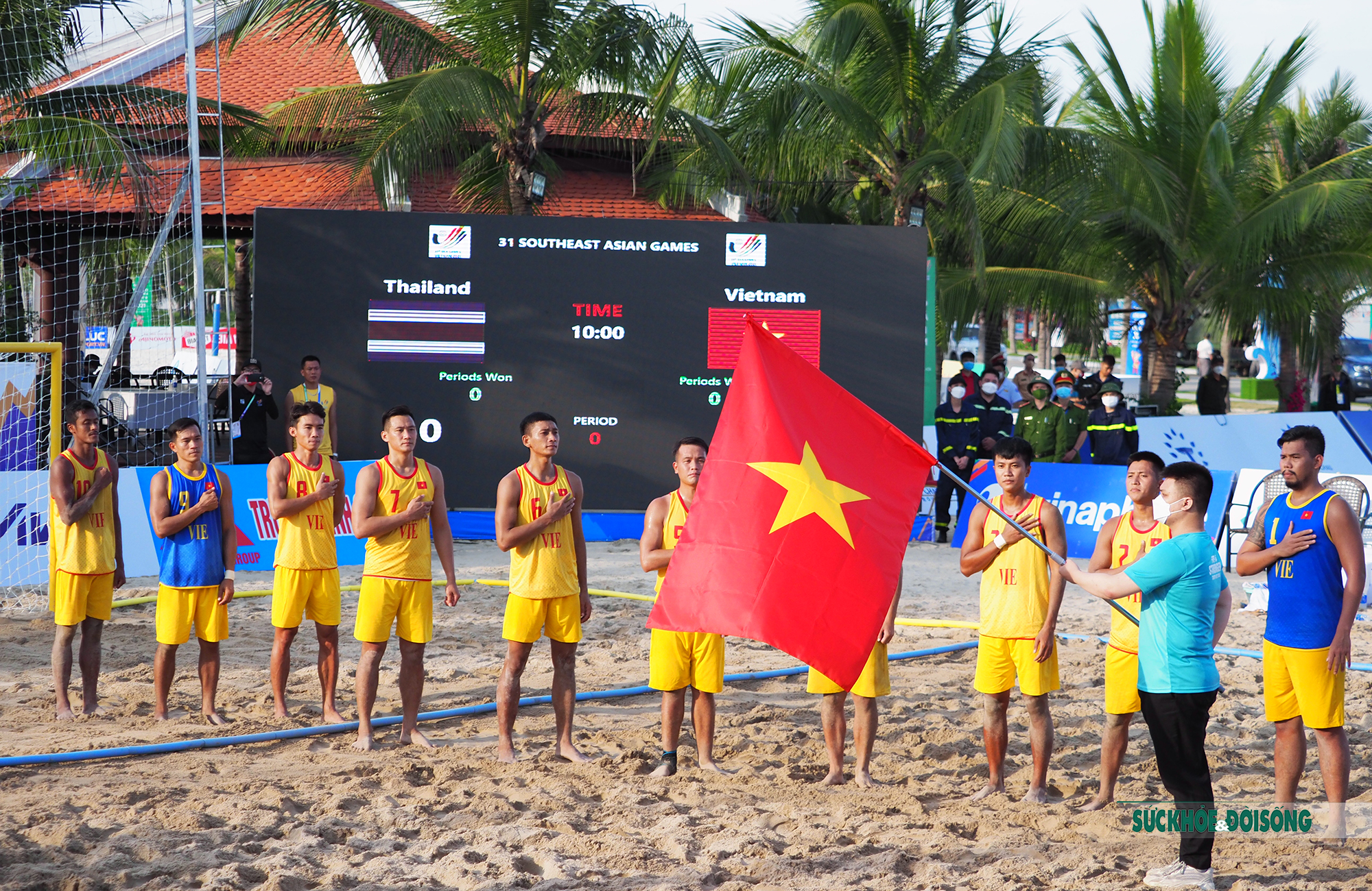 Đội tuyển bóng ném bãi biển nam Việt Nam bảo vệ thành công Huy chương Vàng tại kỳ SEA Games 31 - Ảnh 6.
