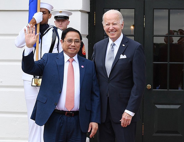 Thủ tướng Chính phủ Phạm Minh Chính gặp Tổng thống Hoa Kỳ Joe Biden  - Ảnh 1.