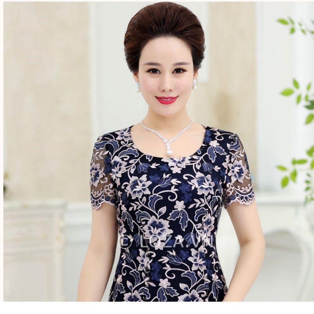 Đầm Váy Trung Niên Dáng Dài Dạng Đầm Suông BigSize Quý Bà Phối 3 Nút In Hoa   Thời Trang Trung Niên Nữ GOTI 3296D giá rẻ nhất tháng 62023