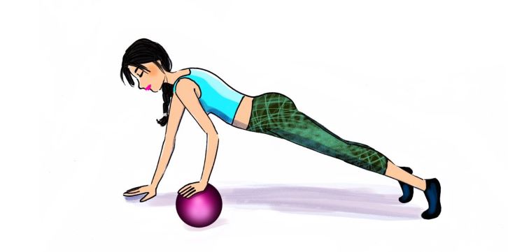 5 bài tập với bóng giúp tăng cường cơ bắp - Ảnh 5.