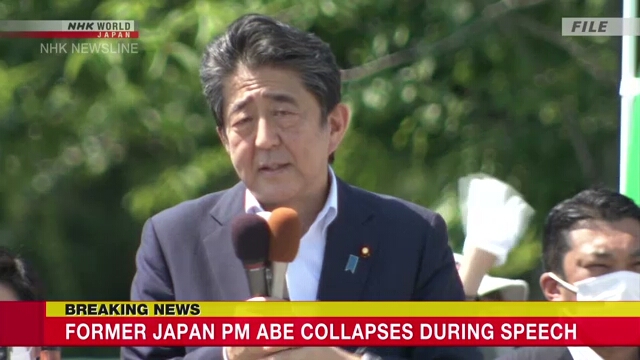 Cựu Thủ tướng Nhật Bản Shinzo Abe trúng đạn, nguy hiểm đến tính mạng - Ảnh 1.