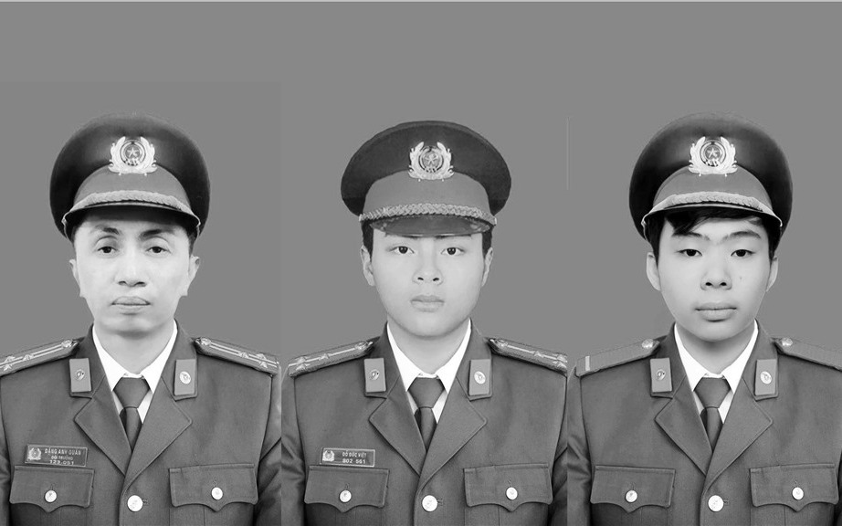 Tổ chức lễ tang 3 liệt sĩ hy sinh khi chữa cháy theo nghi thức của lực lượng Công an nhân dân vào chiều 5/8