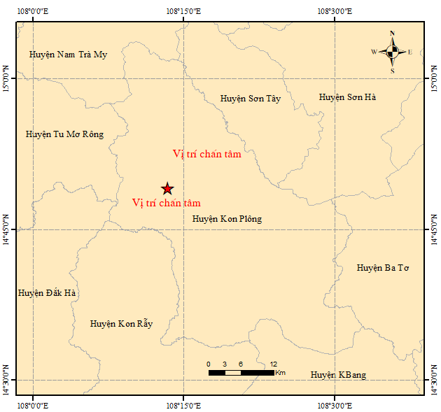 Lại động đất 3.3 độ ở Kon Tum - Ảnh 2.