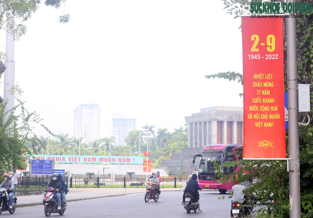 Thủ đô rợp cờ đỏ sao vàng kỷ niệm 77 năm Quốc khánh 2/9 nước Cộng hòa xã hội chủ nghĩa Việt Nam - Ảnh 3.