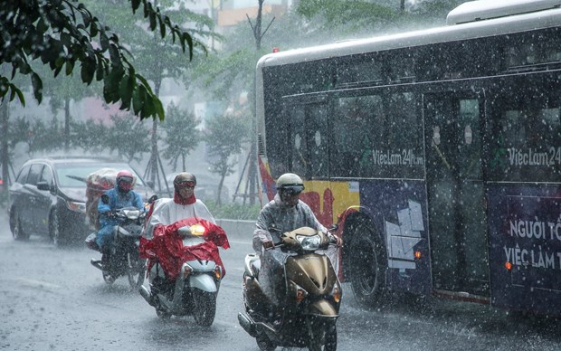 Ngày 15/9: Nhiều khu vực có mưa dông, cục bộ mưa to vào chiều tối