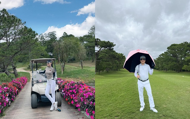 Lộ hình ảnh Phương Oanh và Shark Bình tay trong tay đi chơi golf sau 'bão dư luận'