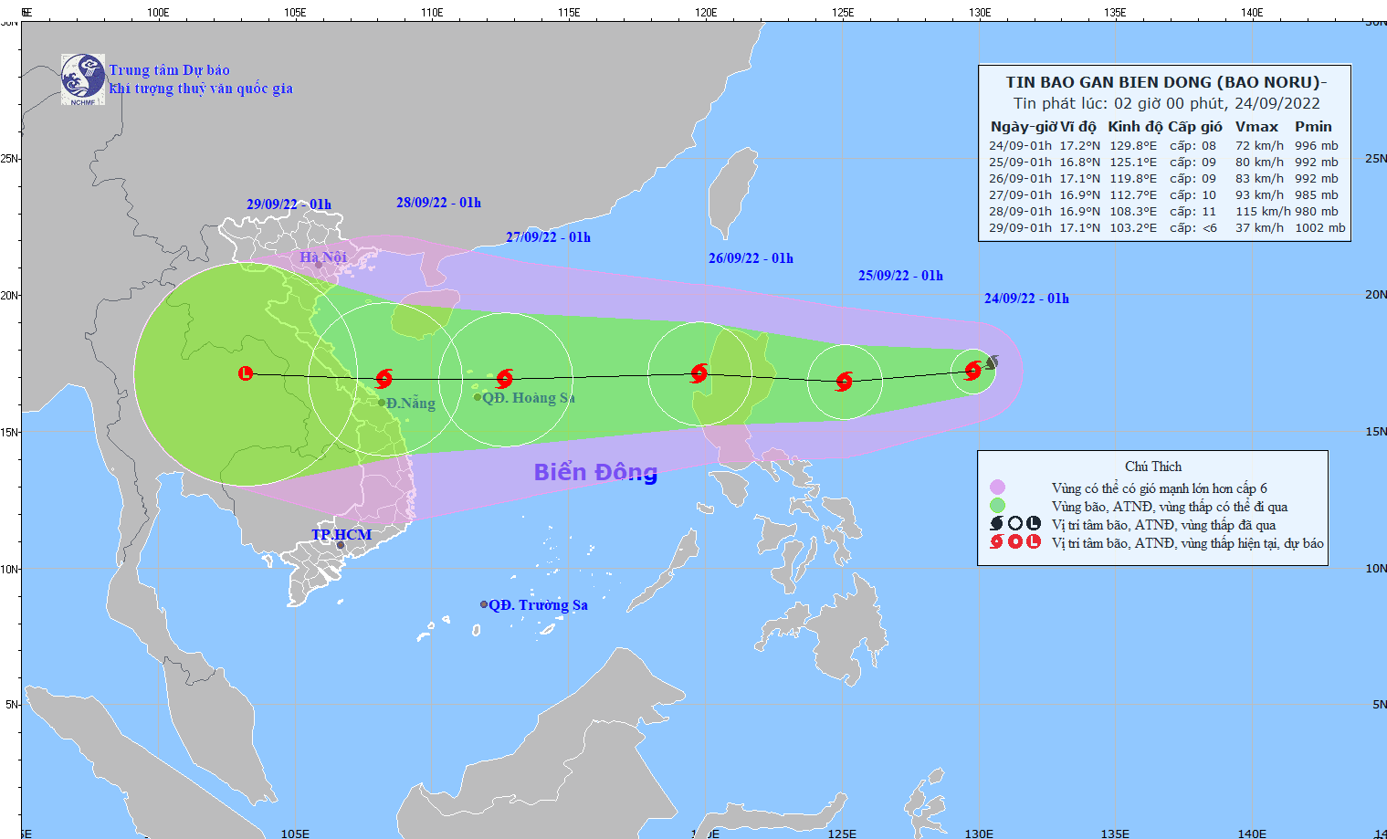 Bão Noru tiến vào Biển Đông, Việt Nam có thể đón nhận cơn bão số 4 - Ảnh 1.