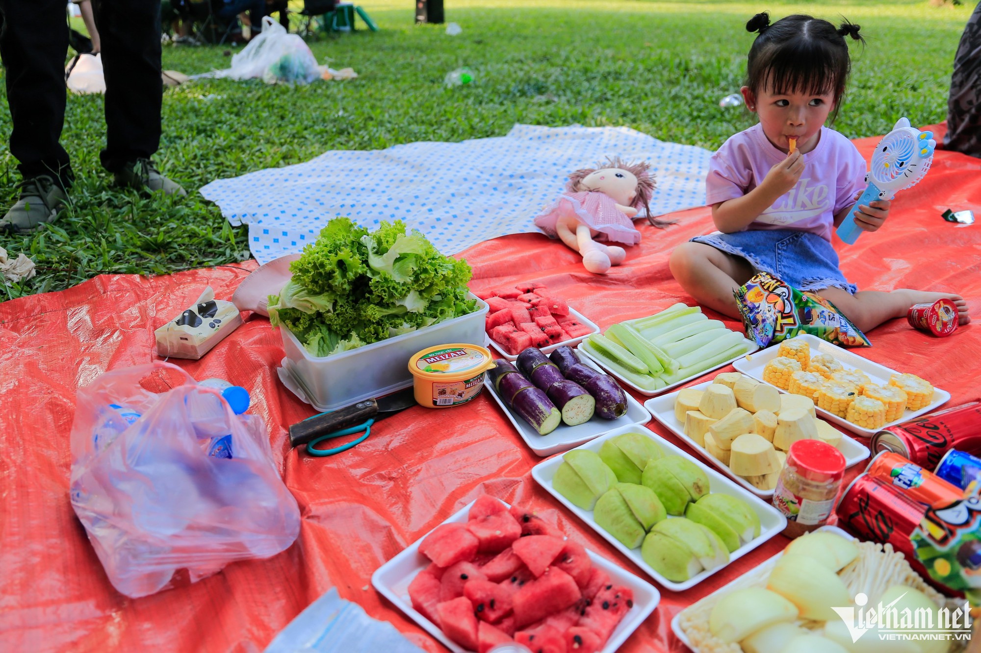 Trải bạt, nướng thịt ăn uống ngoài trời ngày Quốc khánh - Ảnh 3.