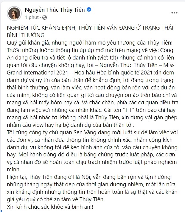 Thùy Tiên phản ứng gay gắt: Vu khống tôi bán dâm sẽ chịu trách nhiệm trước pháp luật - Ảnh 4.