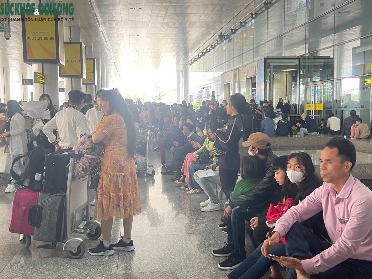 Sân bay Nội Bài đông nghịt người đón Việt kiều về ăn Tết - Ảnh 9.