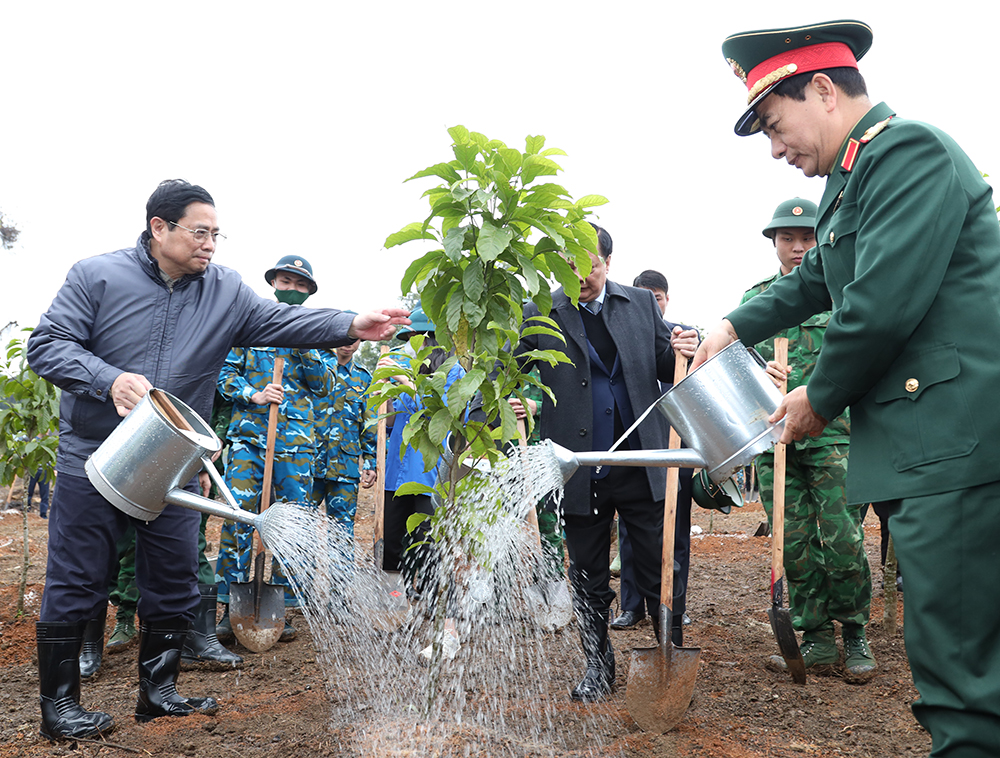 Thủ tướng Chính phủ dâng hương tưởng nhớ Chủ tịch Hồ Chí Minh và phát động Tết trồng cây Xuân Quý Mão  - Ảnh 6.