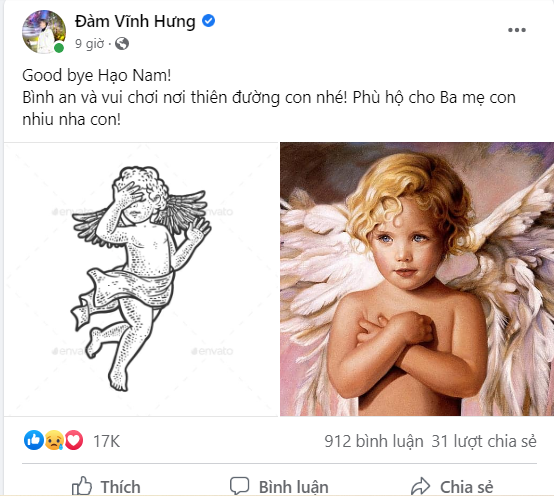 Sao Việt nghẹn lòng, gửi lời vĩnh biệt tới &quot;thiên thần nhỏ&quot; Hạo Nam - Ảnh 1.