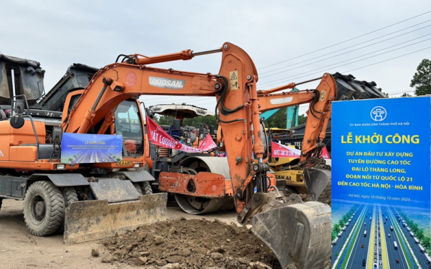 Khởi công tuyến đường nối cao tốc Đại lộ Thăng Long đến cao tốc Hòa Lạc - Hòa Bình