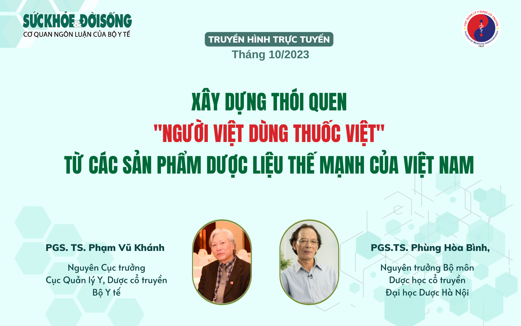 Truyền hình trực tuyến: Xây dựng thói quen 'người Việt dùng thuốc Việt' từ các sản phẩm dược liệu thế mạnh của Việt Nam