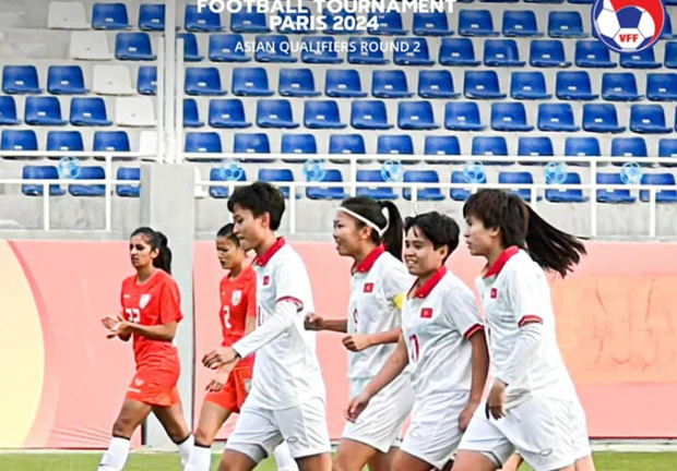 Vòng loại Olympic 2024: Đội tuyển Nữ Việt Nam có được 3 điểm đầu tiên - Ảnh 1.