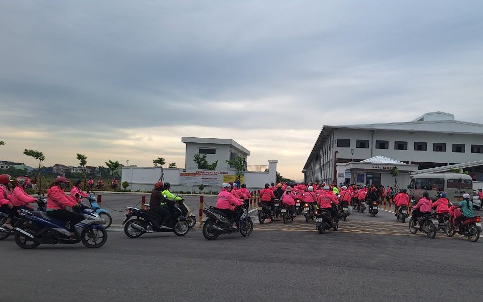 Nghệ An: Công nhân Công ty TNHH Viet Glory đã đi làm trở lại sau đình công