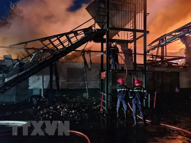 Thành phố Hồ Chí Minh: Cháy lớn thiêu rụi 2.000m2 nhà xưởng- Ảnh 1.